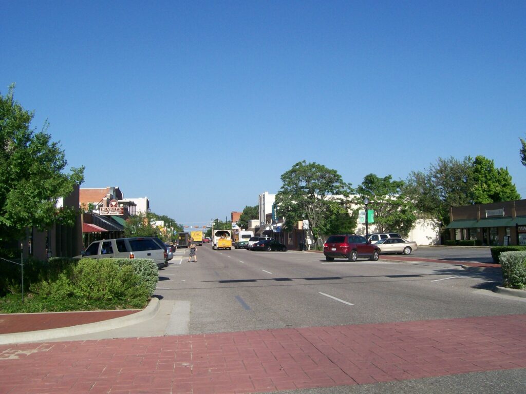 Old Town Lewisville, Texas Main Street